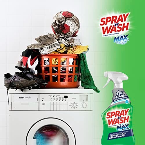 Stain Remover Spray 48 Fl Oz Unscented Laundry Pre-Treat Tough Dried In Stains