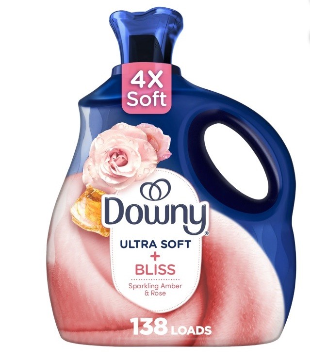 Downy Ultra Soft Plus Fresh Bliss Sparkling Amber And Rose Fabric Softener 93oz