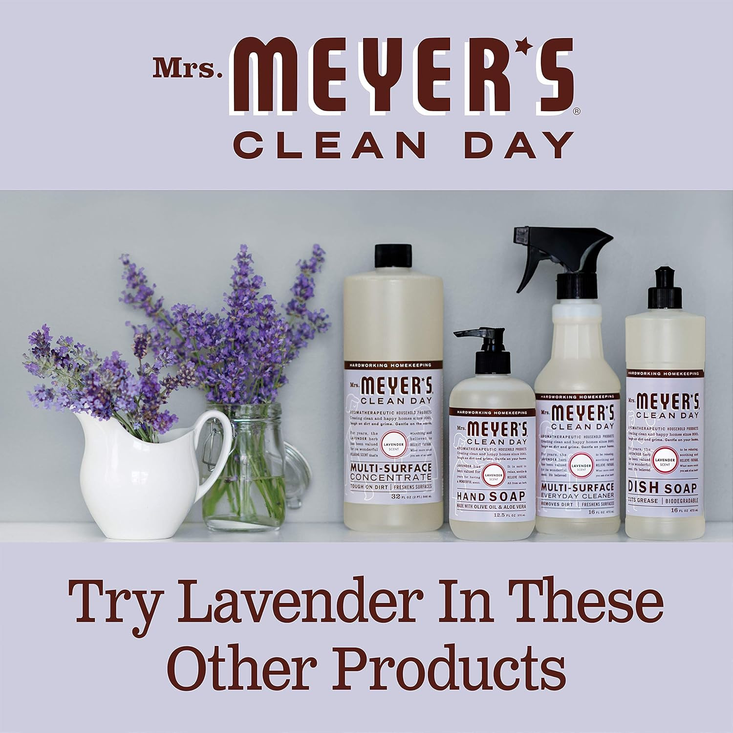 Mrs. Meyer’s Clean Day Liquid Fabric Softener, Infused with Essential Oils, 32oz