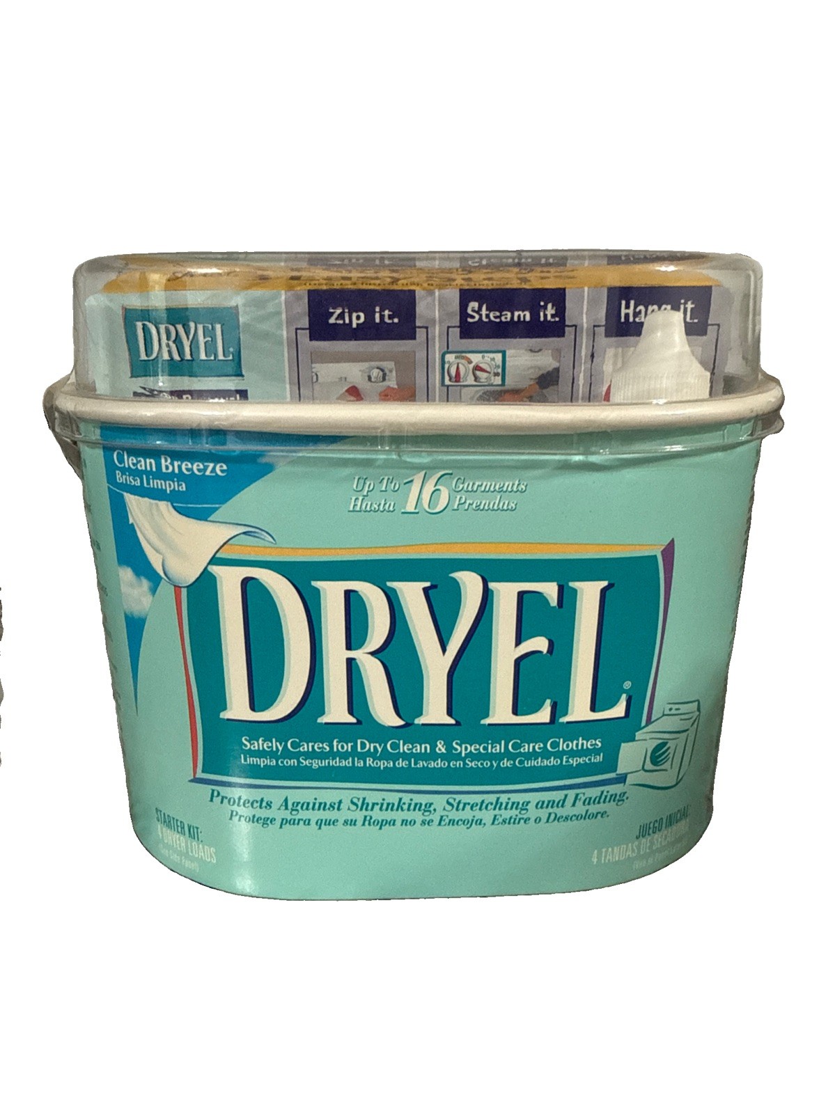 Dryel At Home Dry Cleaner Kit 4 Loads 16 Garments Clean Breeze New Old Stock