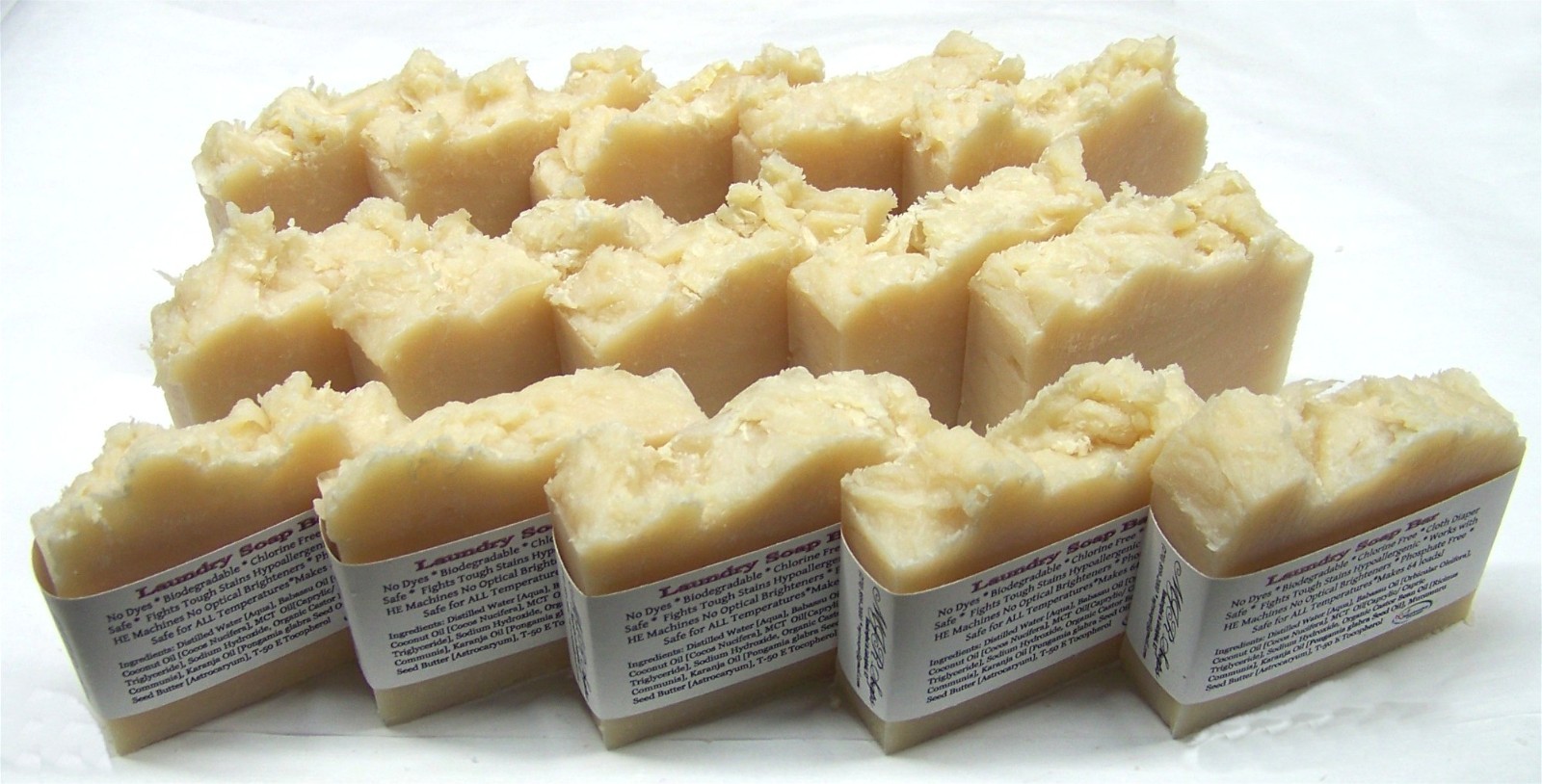 Laundry Bar Soap-For DIY laundry powder-Fantastic on dirt & grease! by MJR Soaps