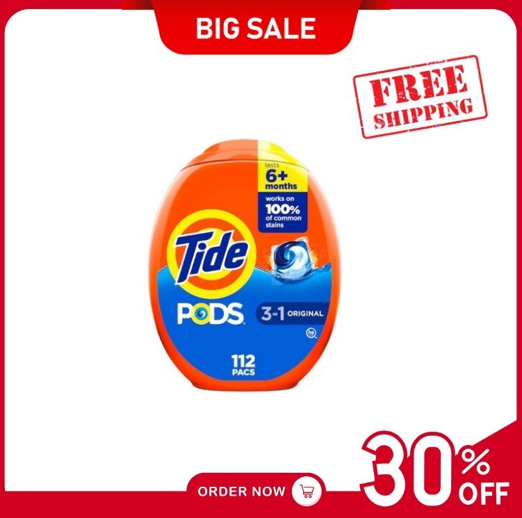 [SALE] Tide Pods Original HE Laundry Detergent 112 Loads 112 -Count