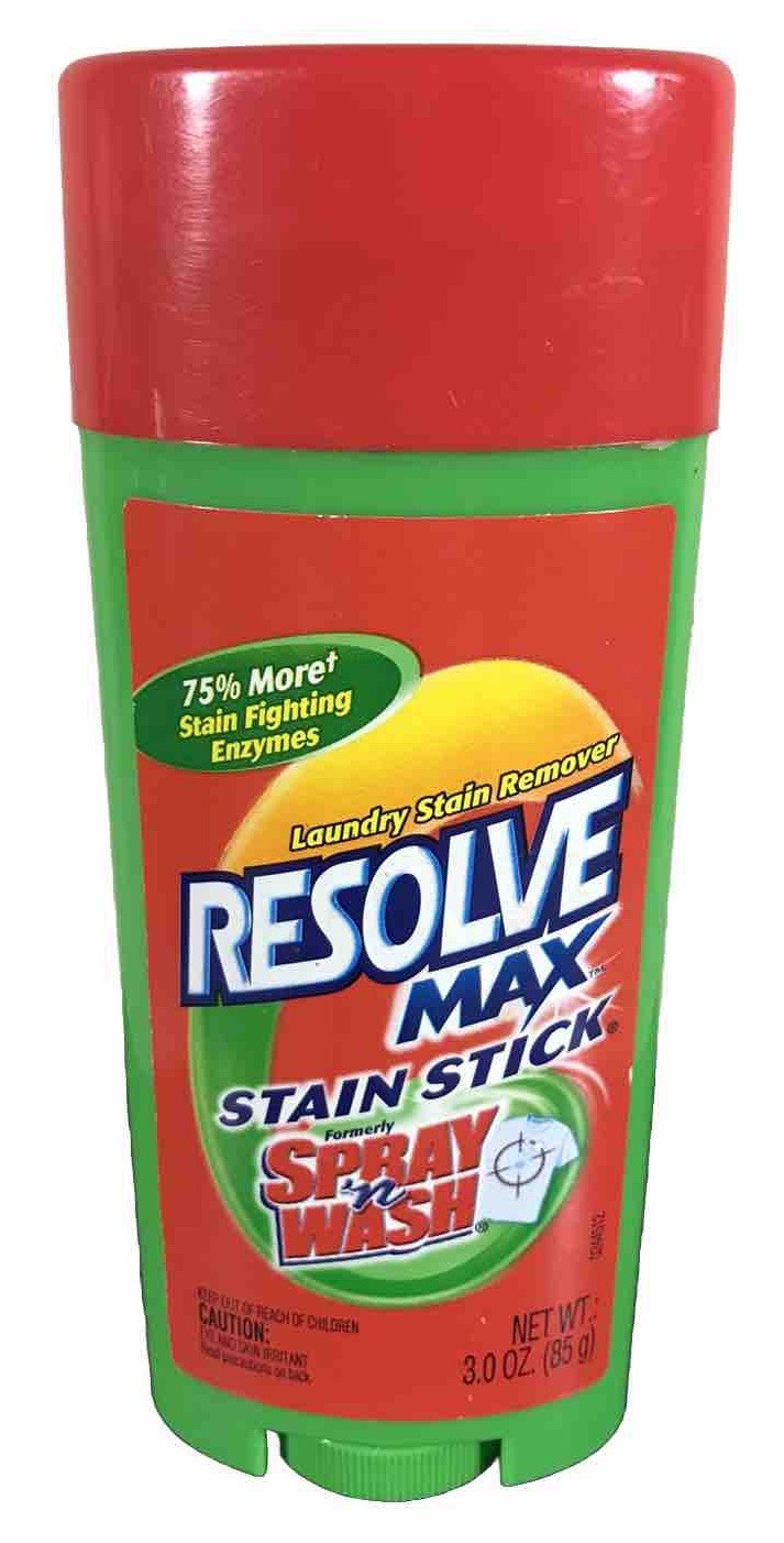 Spray ‘n Wash Resolve MAX Laundry Stain Stick Stain Remover 3 oz ~80% Full
