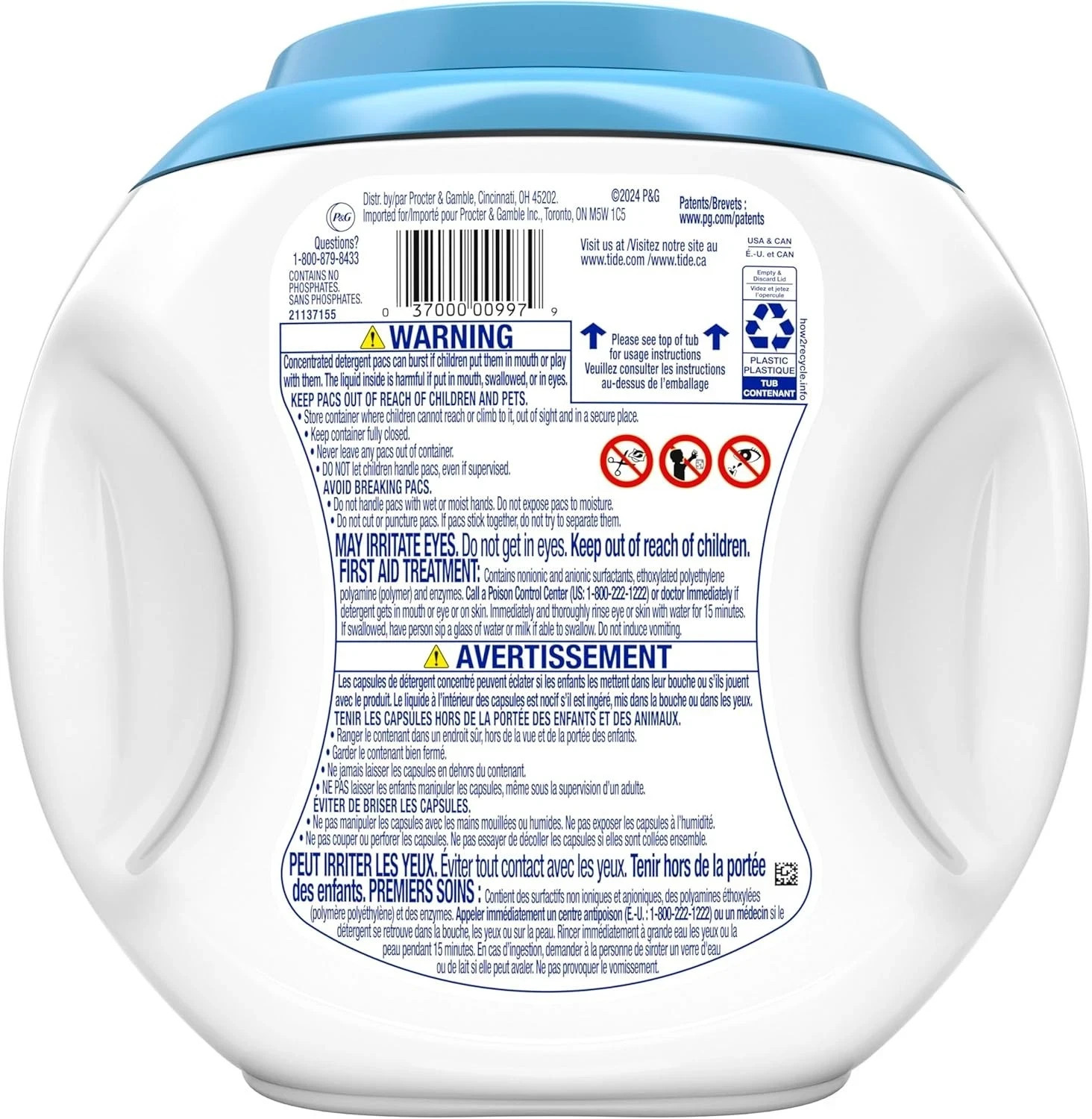 Tide Free & Gentle Laundry Detergent Pods, 42 Count, Unscented & Hypoallerge NEW