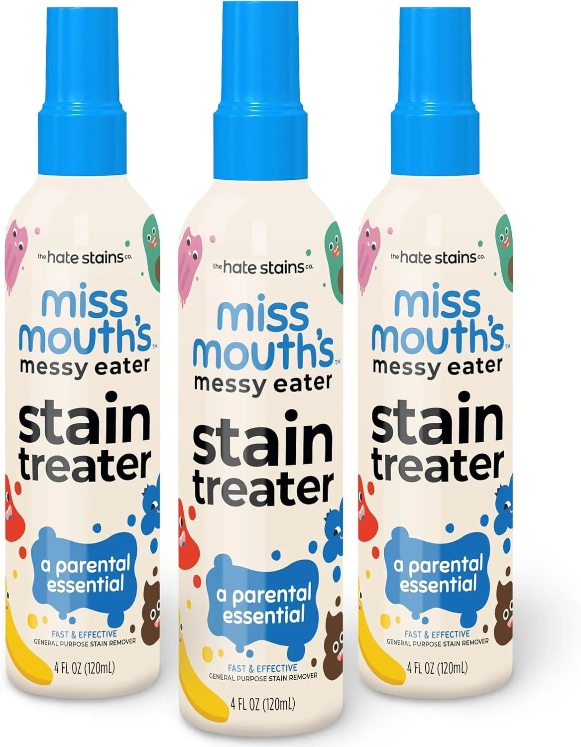 (3) Miss Mouth’s Messy Eater Stain Remover 4 Oz Newborn & Baby Essentials 3 Pack