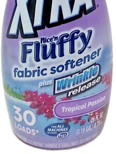 3x xtranice’n Fluffy Liquid Fabric Softener Tropical Passion 25 oz Ea =90 Loads