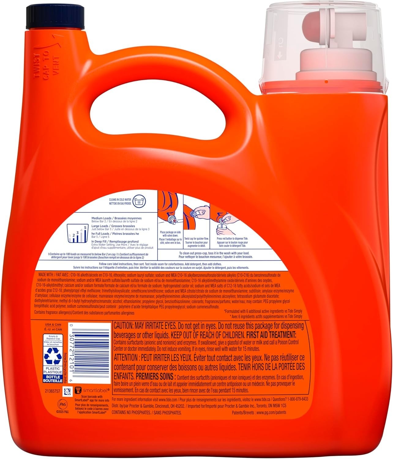 [BIG SALE] Liquid Laundry Detergent Original Scent 125 fl oz