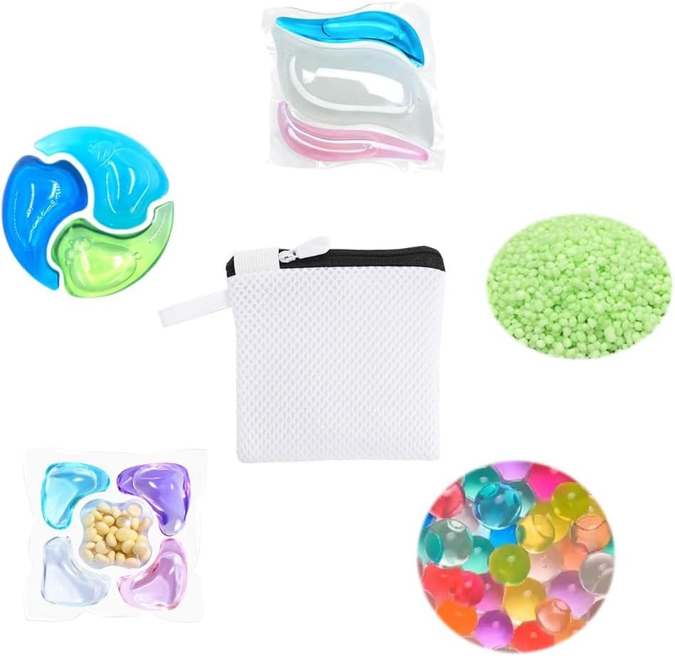 Zipper Laundry Detergent Pacs Wash Bags for Soap Pacs Pods Sheets