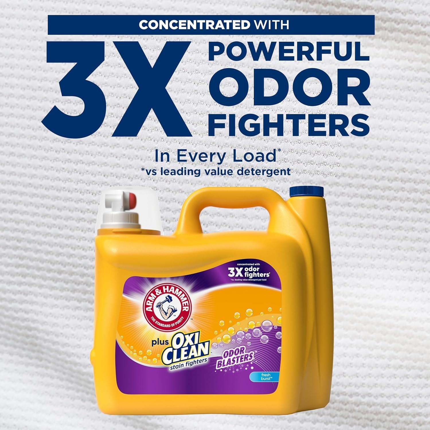 Triple-Power Plus OxiClean Laundry Detergent, 166.5 Fl Oz – Odor & Stain Remover