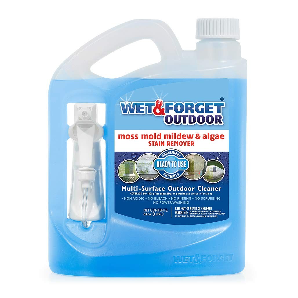Wet & Forget Outdoor Moss, Mold, Mildew, & 64 Fluid Ounces, Ready to Use