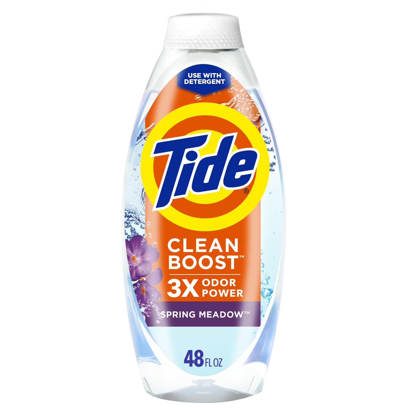 Tide Deep Cleansing Fabric Rinse with 3X Odor Power, 48 Fl Oz (Pack of 1)