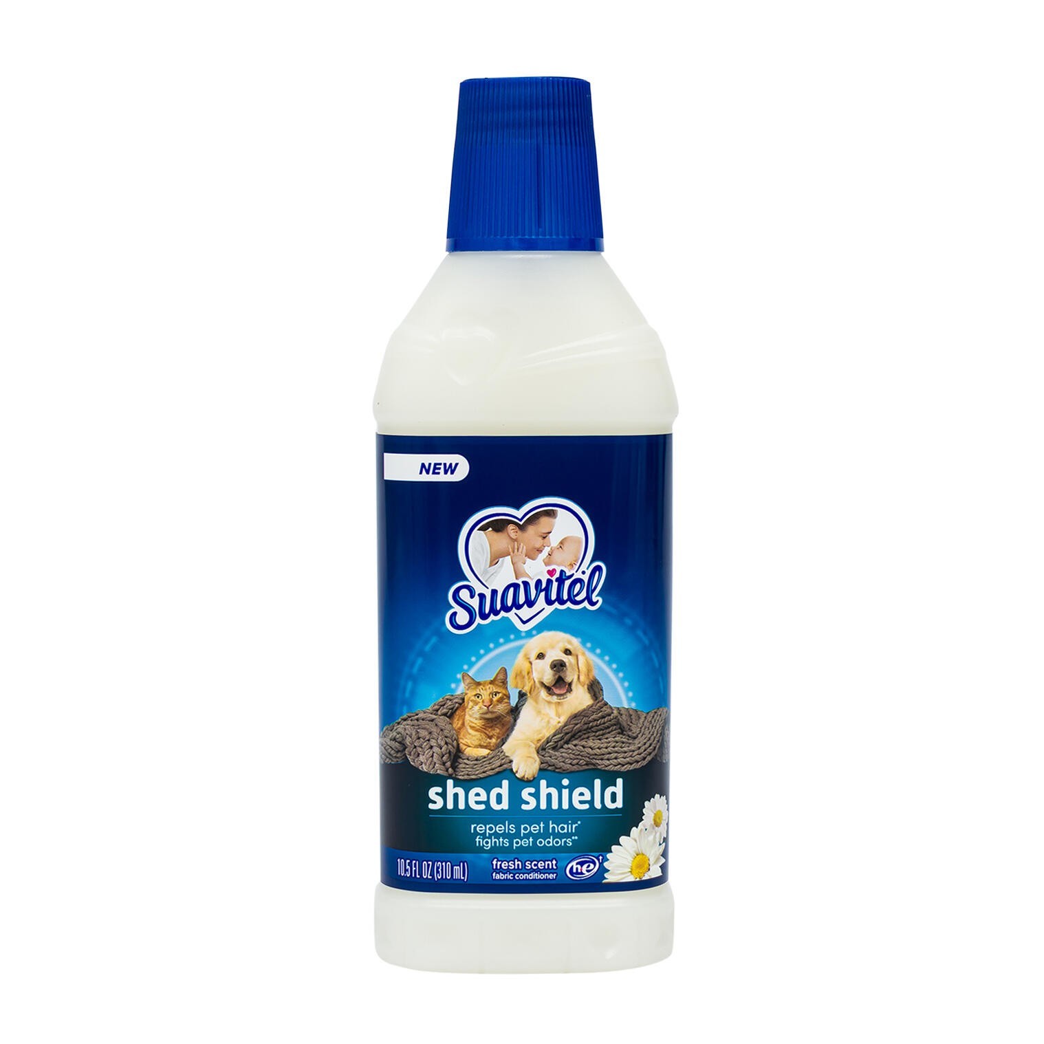 Suavitel Liquid Fabric Softener, (4 Pack Different Scents) 10.5oz Each Bottle