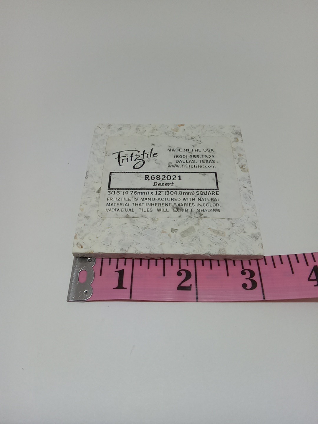 Fritztile Terrazzo Mini Floor Tile Single Sample R682021 Desert (Tan & Sand)