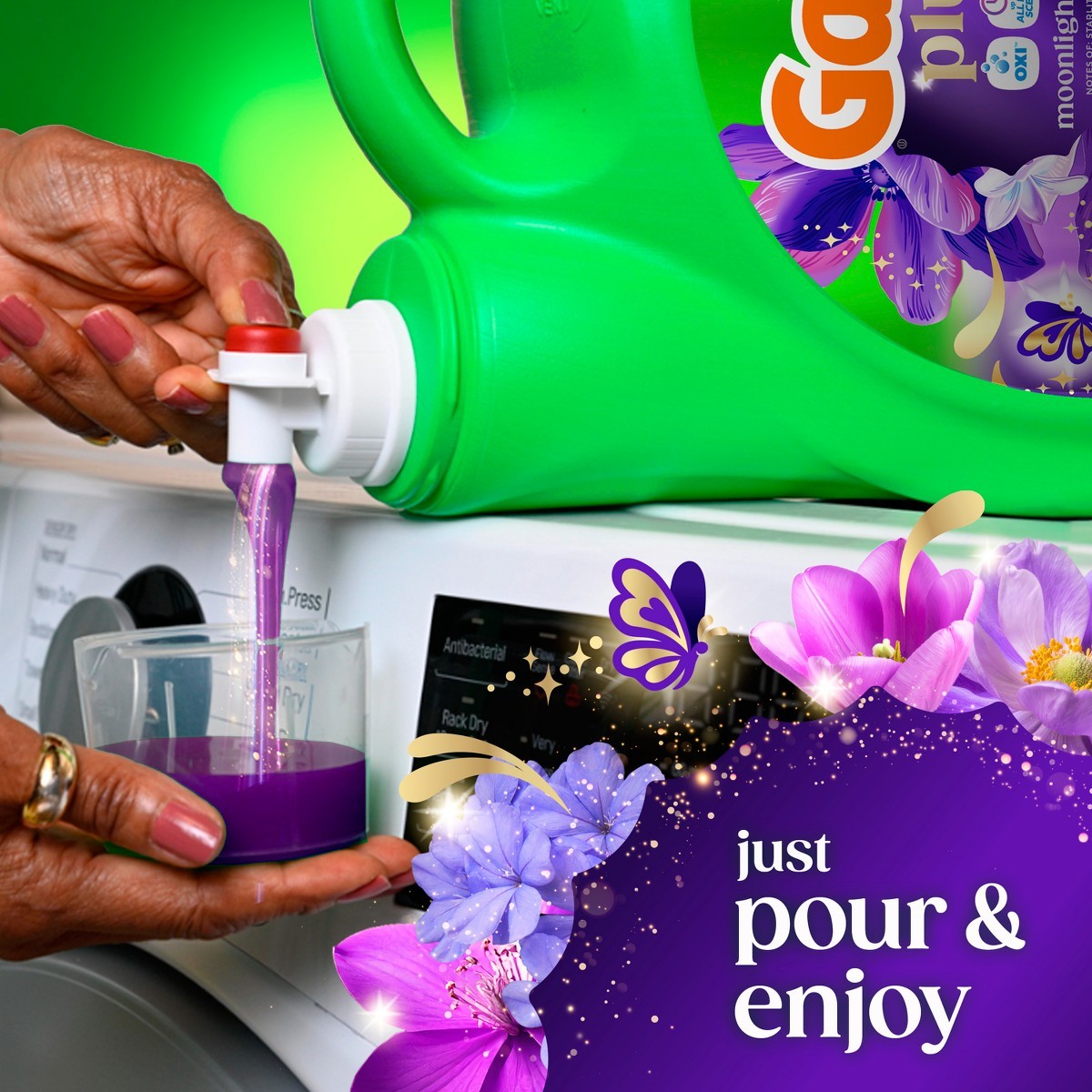 Moonlight Breeze Plus Liquid Laundry Detergents 75Loads – 99oz:For Deep Cleaning