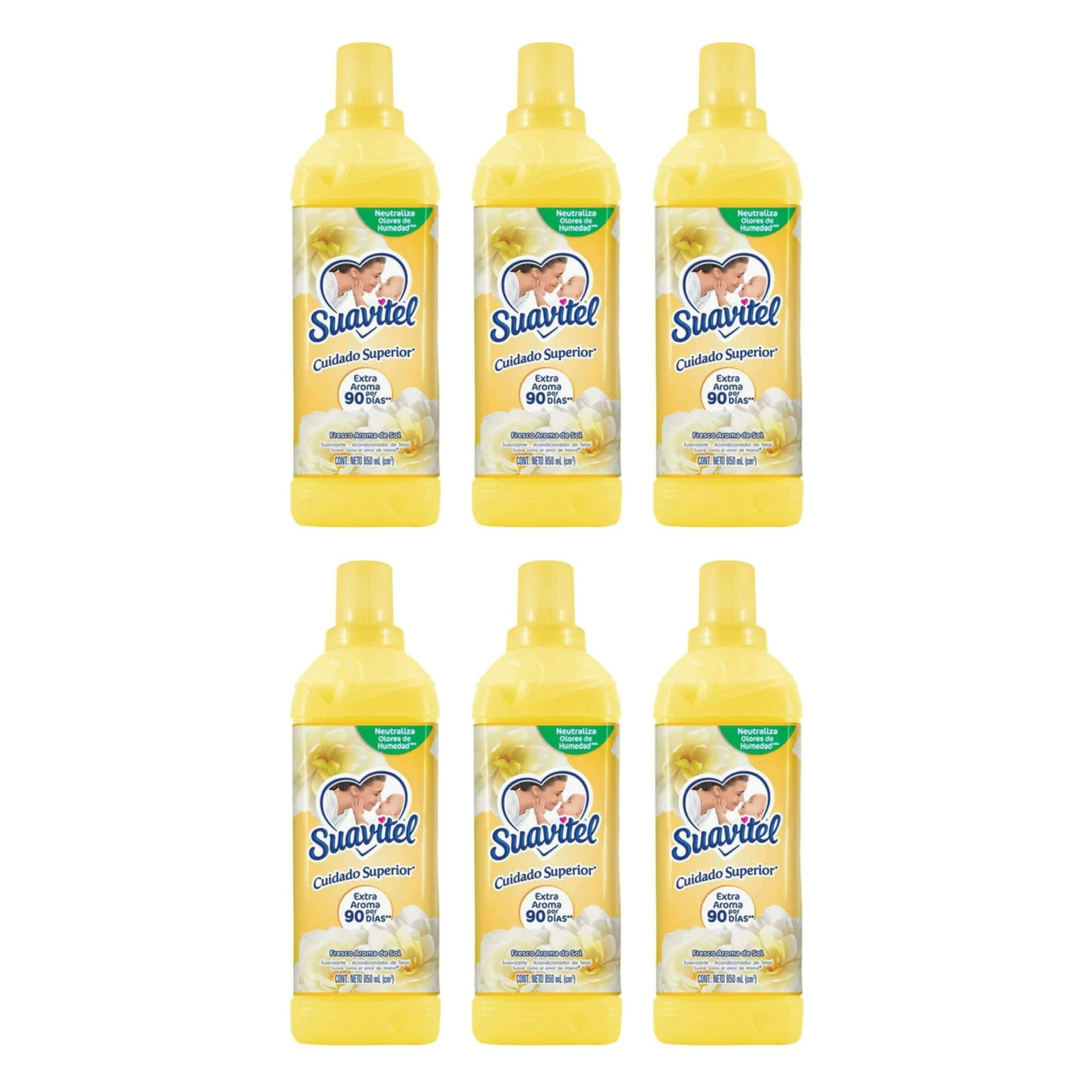 Suavitel – Cuidado Superior Fresco de Sol, 850 ml (Pack of 6)