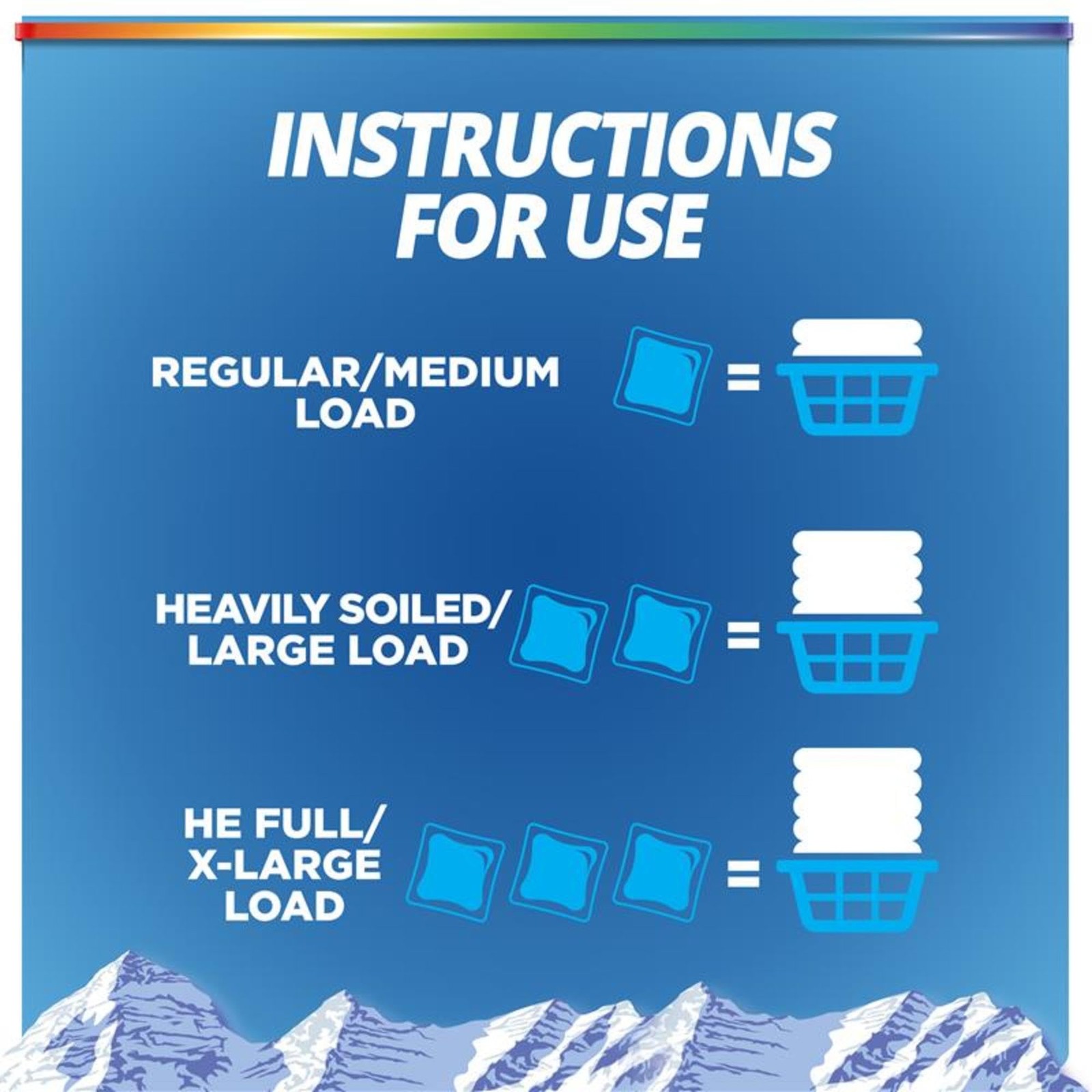 Purex 4-in-1 Laundry Detergent Pacs, Fresh Mountain Breeze, 66 Pacs