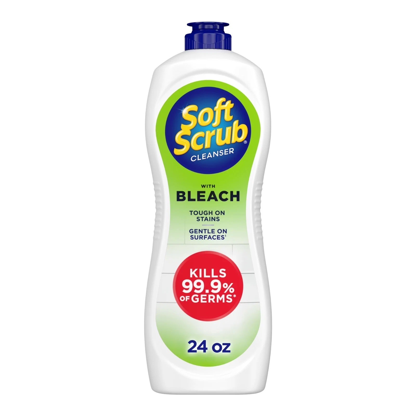 Soft Scrub with Bleach Cleaner 24 oz Bathroom & Kitchen Surface Cleaner