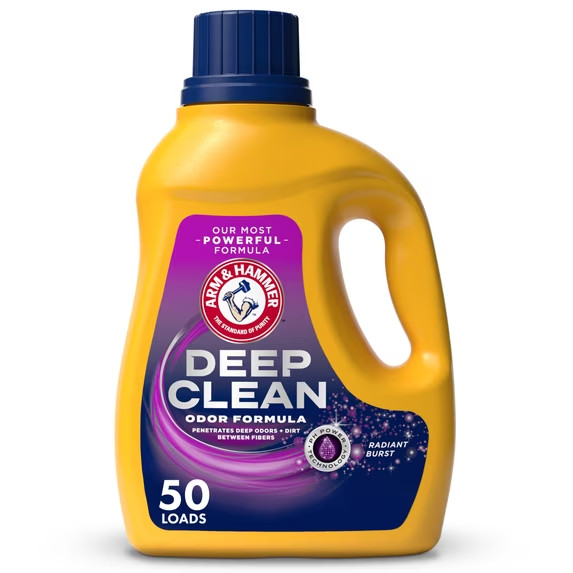 ( 2 ) Pak ARM & HAMMER Deep Clean Odor Formula Liquid Laundry Detergent,75 Fl Oz