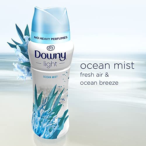 Downy Light Laundry Scent Booster Beads Ocean Mist 13.4 Ounce All Day Freshness