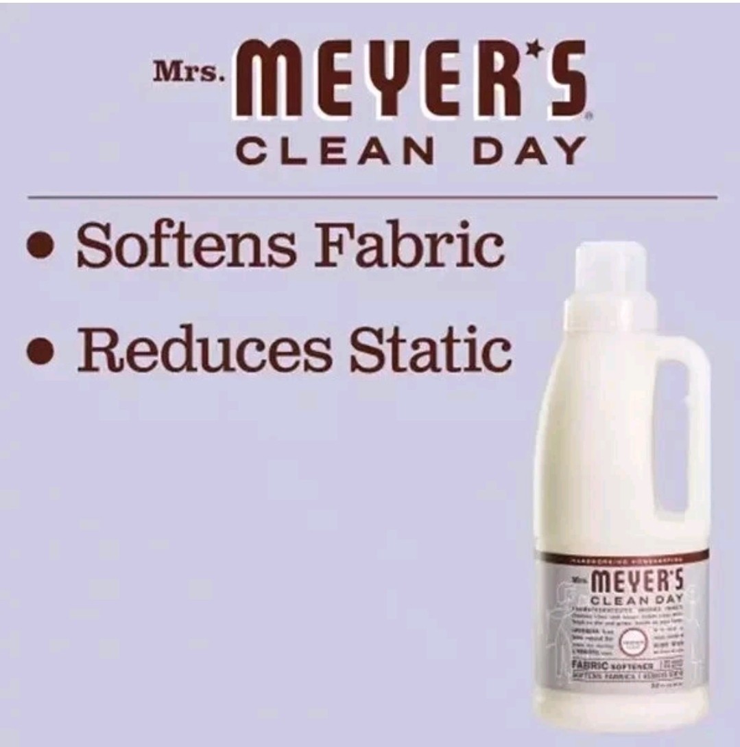 2 Mrs. Meyer’s Clean Day Liquid Fabric Softener Lavender Scent 32 Oz. Ea (GSHF1)