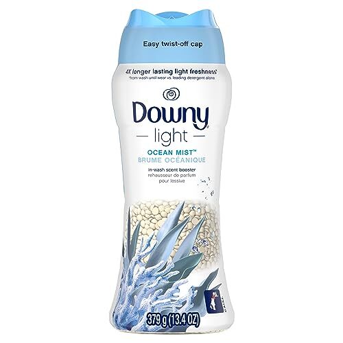 Downy Light Laundry Scent Booster Beads Ocean Mist 13.4 Ounce All Day Freshness