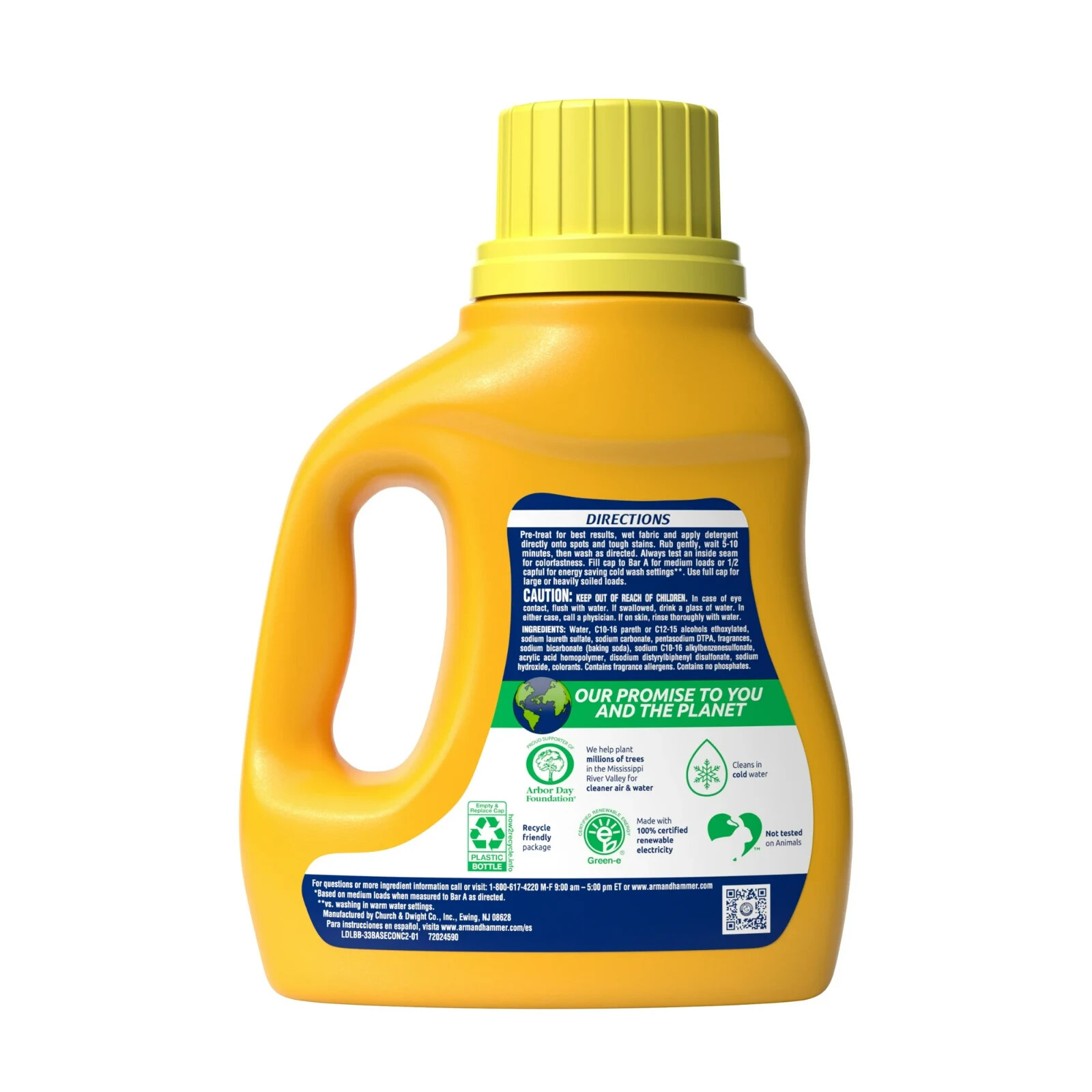 ARM HAMMMER Liquid Laundry Detergent Soap, Clean Burst Fresh, 33 fl oz, 33 Loads