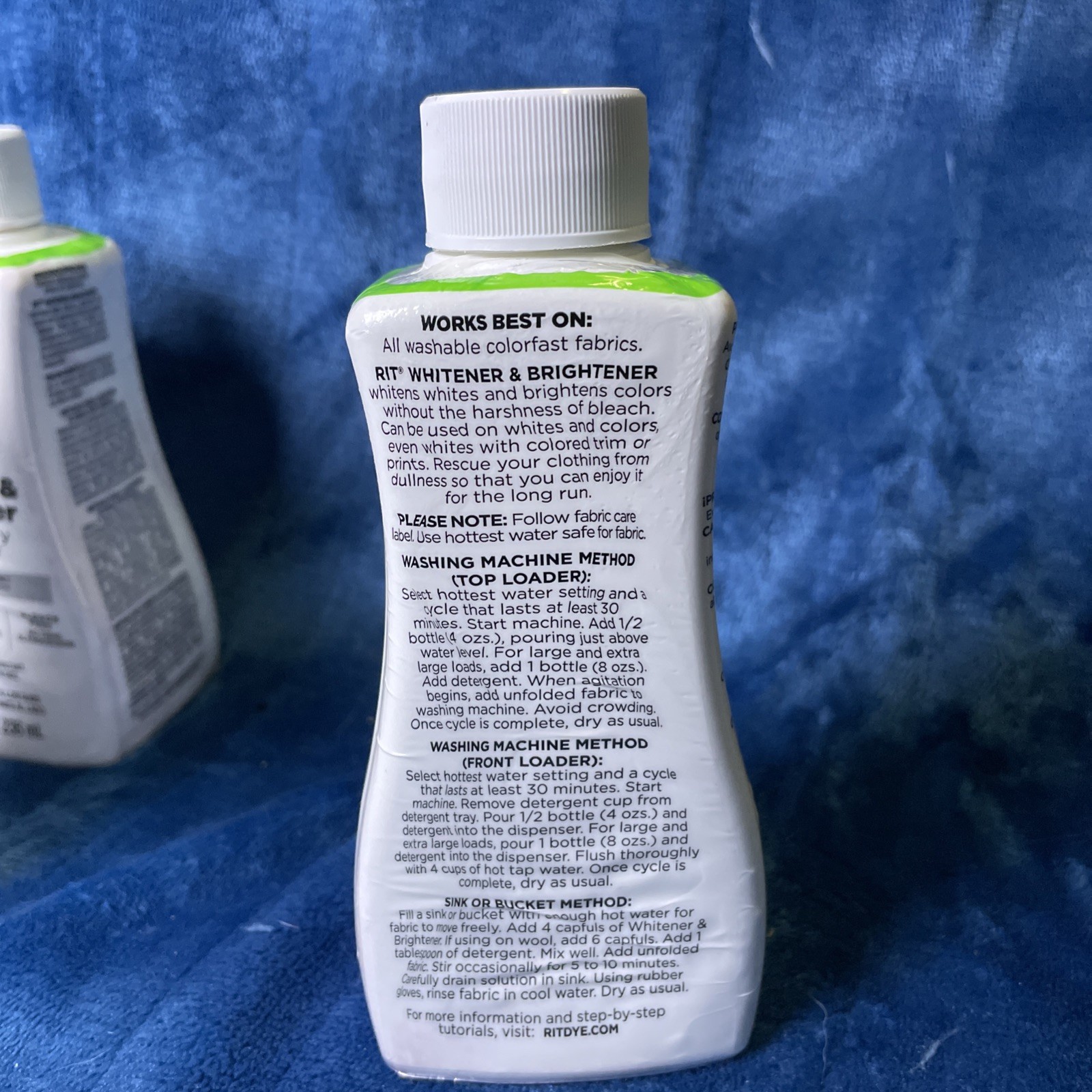 Rit Dye Laundry Treatment Whitener and Brightener, 8 fl oz