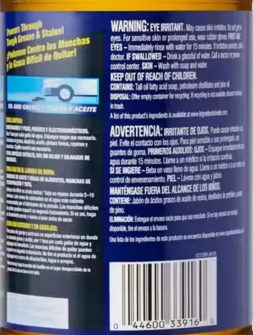 Lestoil 48 oz Heavy Duty Multi Purpose Cleaner Oil Stain Grease Laundry | 2 Pack