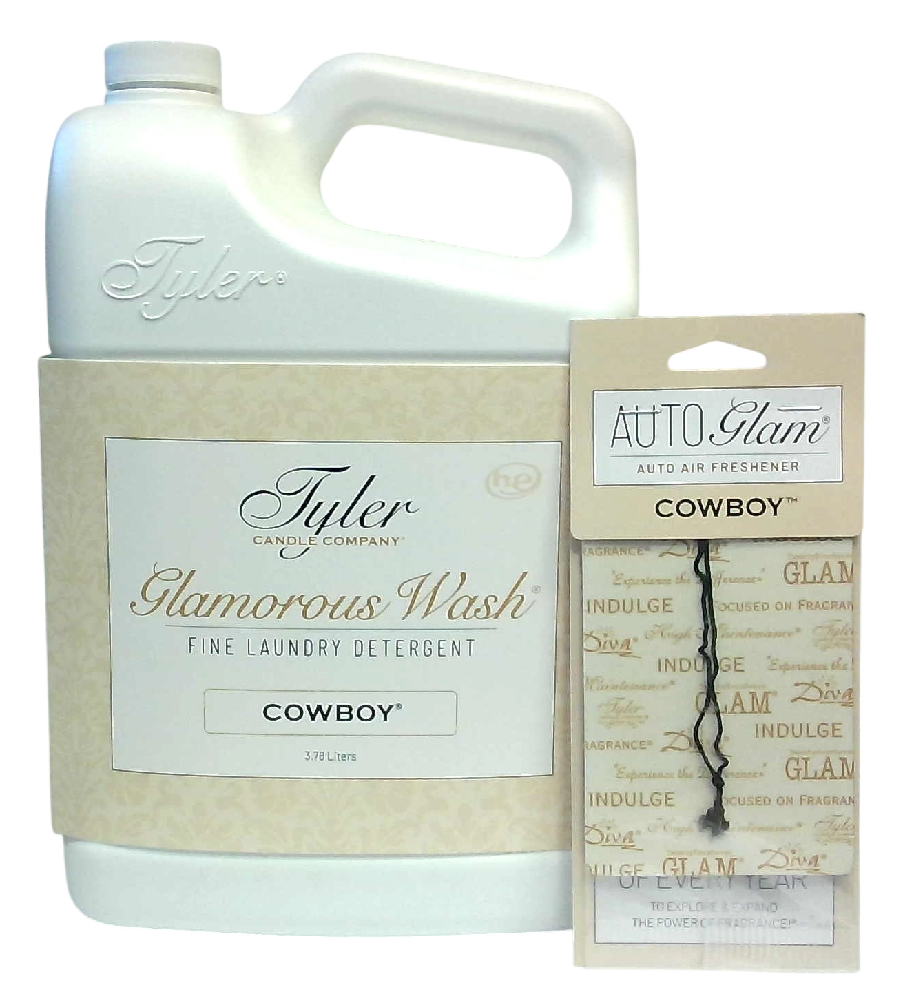 Tyler Candle – Cowboy – Fine Wash Laundry Detergent 1 Gallon – with Autoglam