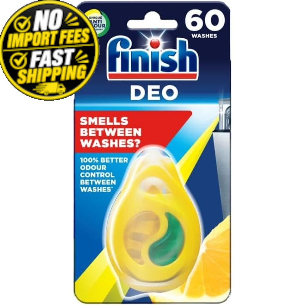 Finish Dishwasher Freshener Lemon and Lime 1 Count (Pack of 1), Blue, Yellow
