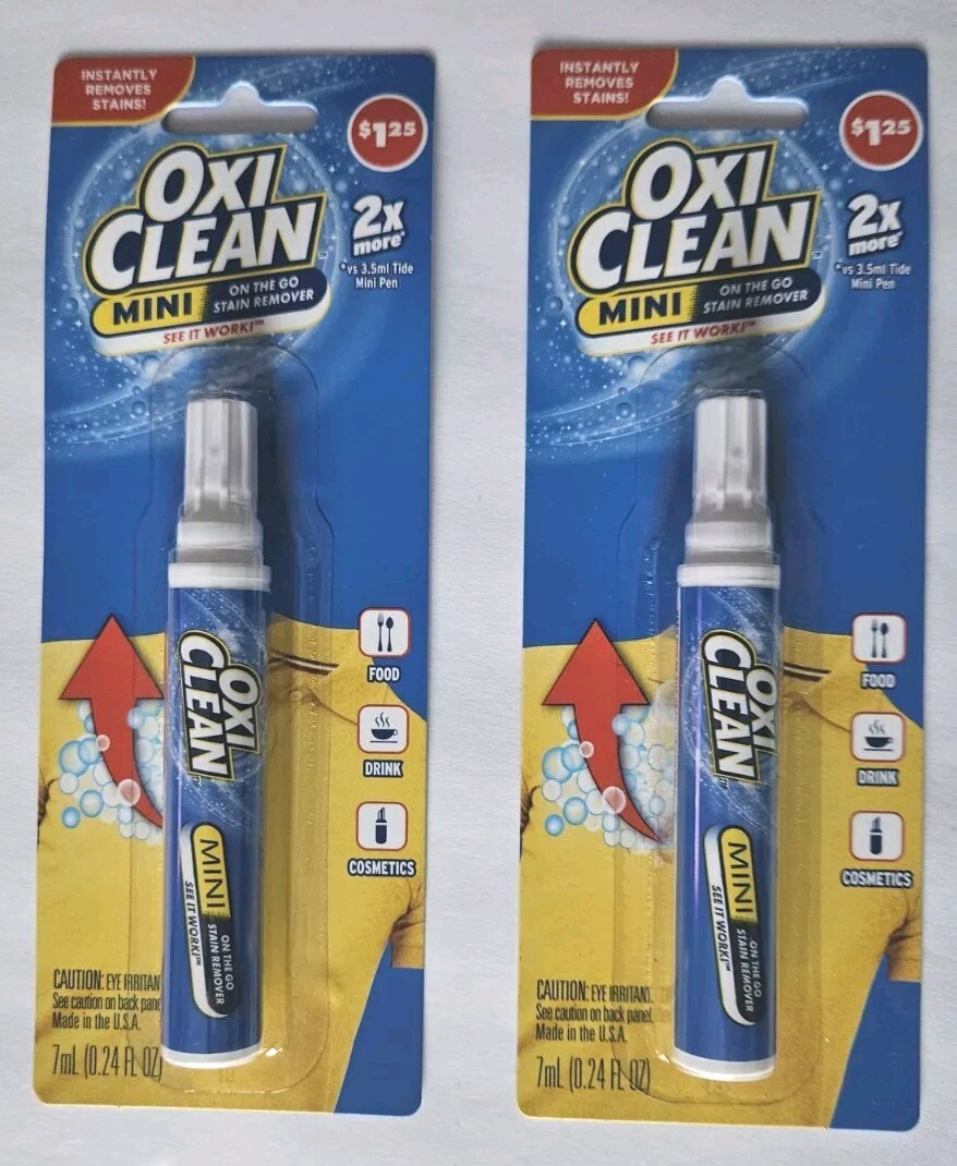 Lot Of 2 OxiClean On the Go Stain Remover Mini Pens