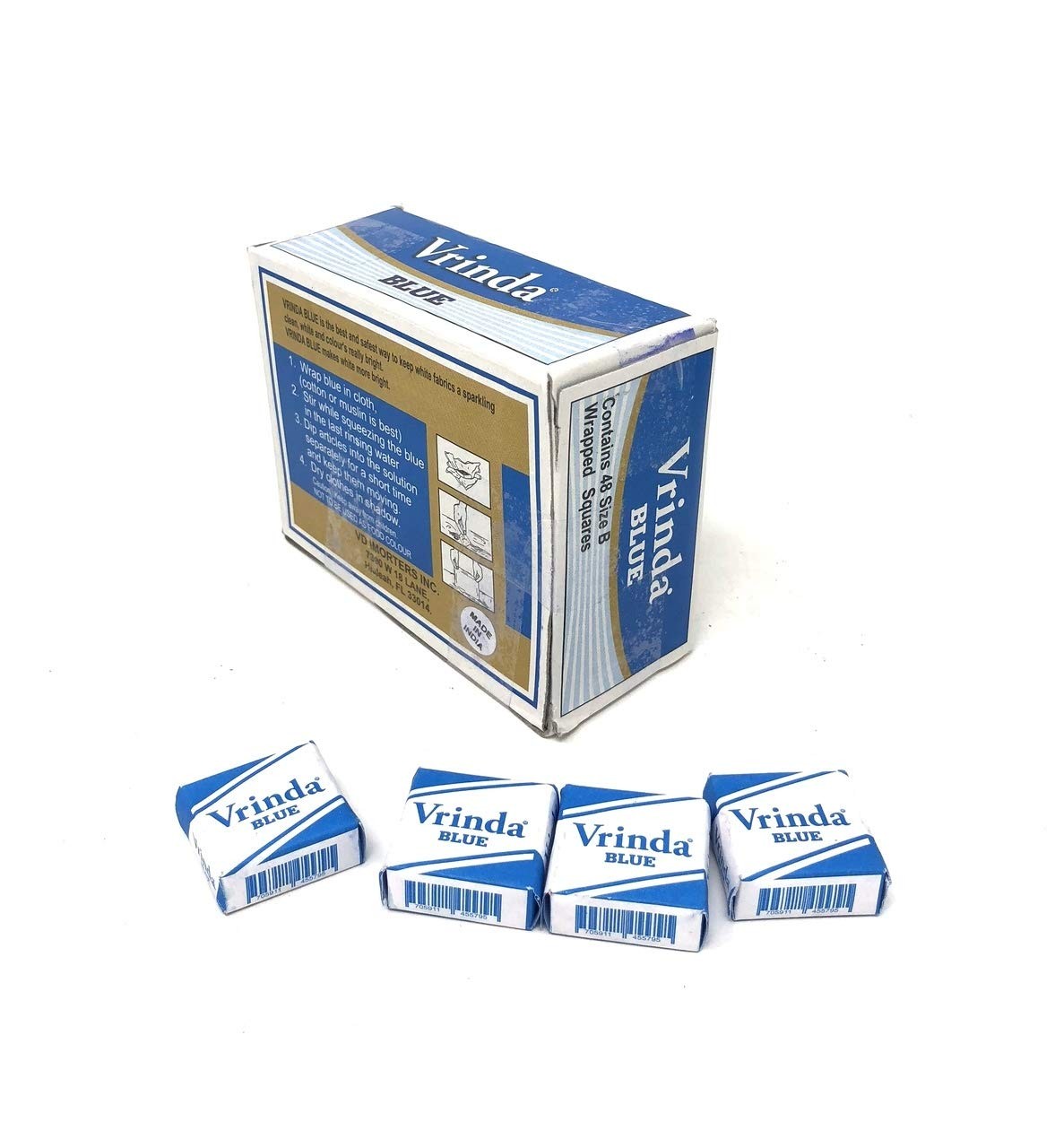 Vrinda ® Blue Squares Box of 48