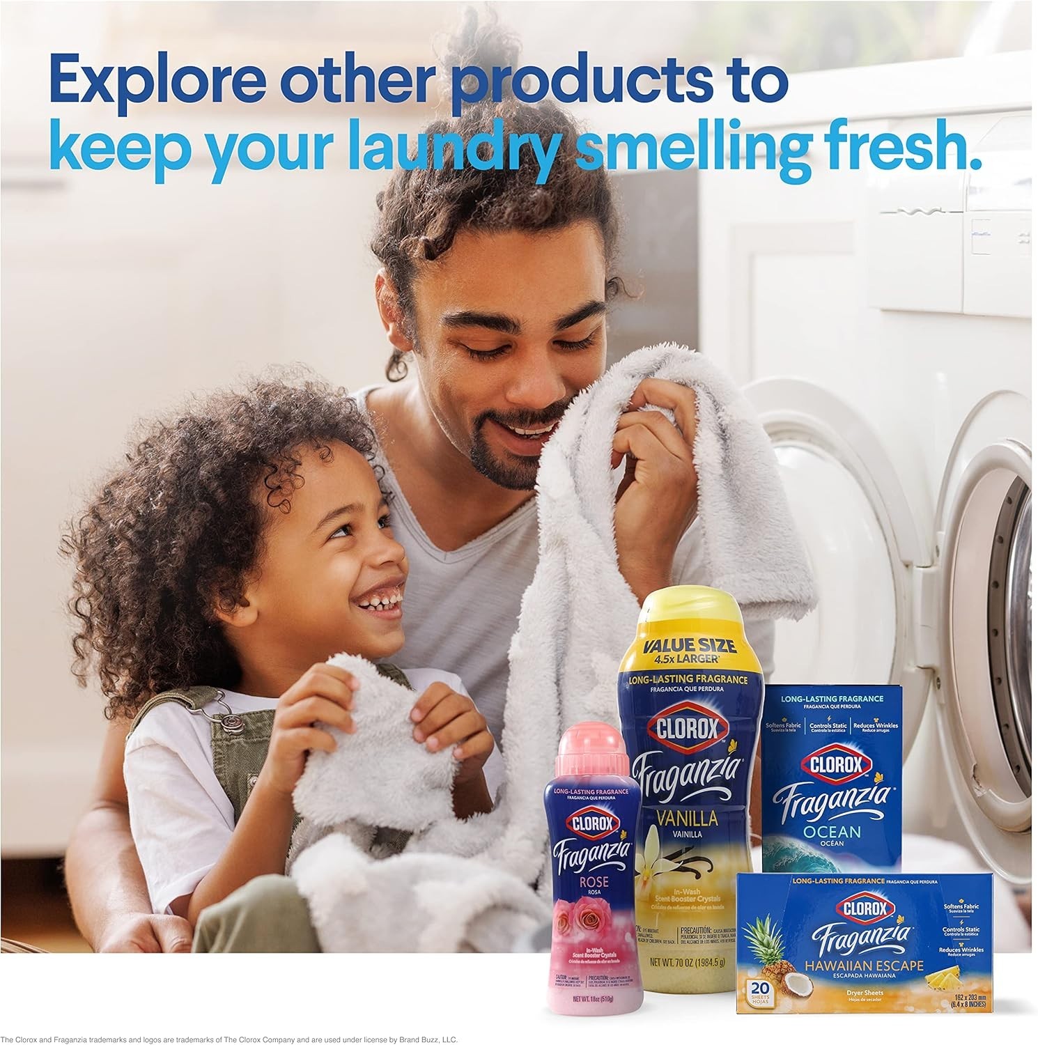 Clorox Fraganzia Laundry Crystals Spring Scent Fabric Freshener 1 Count Pack