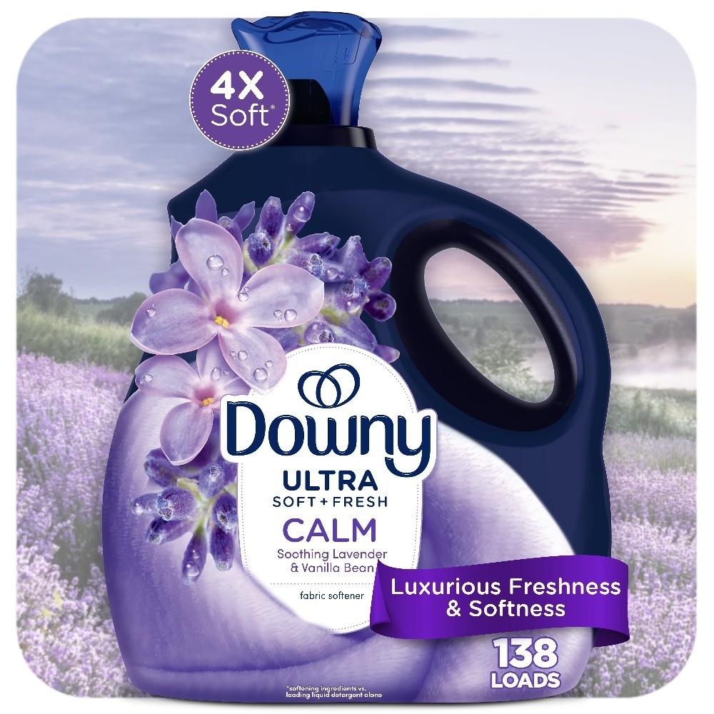Ultra Soft Liquid Fabric Softener Calm Lavender Vanilla Bean 93 fl oz 138 Loads
