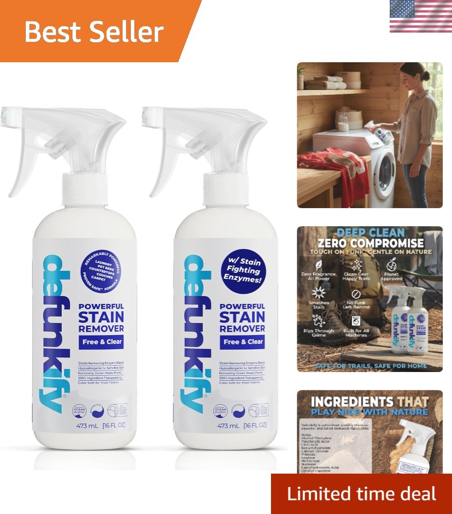 Powerful 32oz Enzyme Stain Remover – Eco-Friendly & Allergen-Free Formula