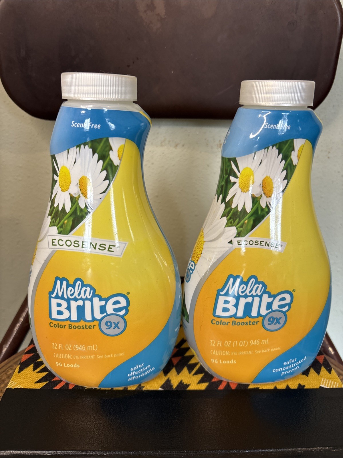 2 Bottles – Melaleuca Ecosense Mela Brite 9x Laundry Detergent 32 oz Scent Free