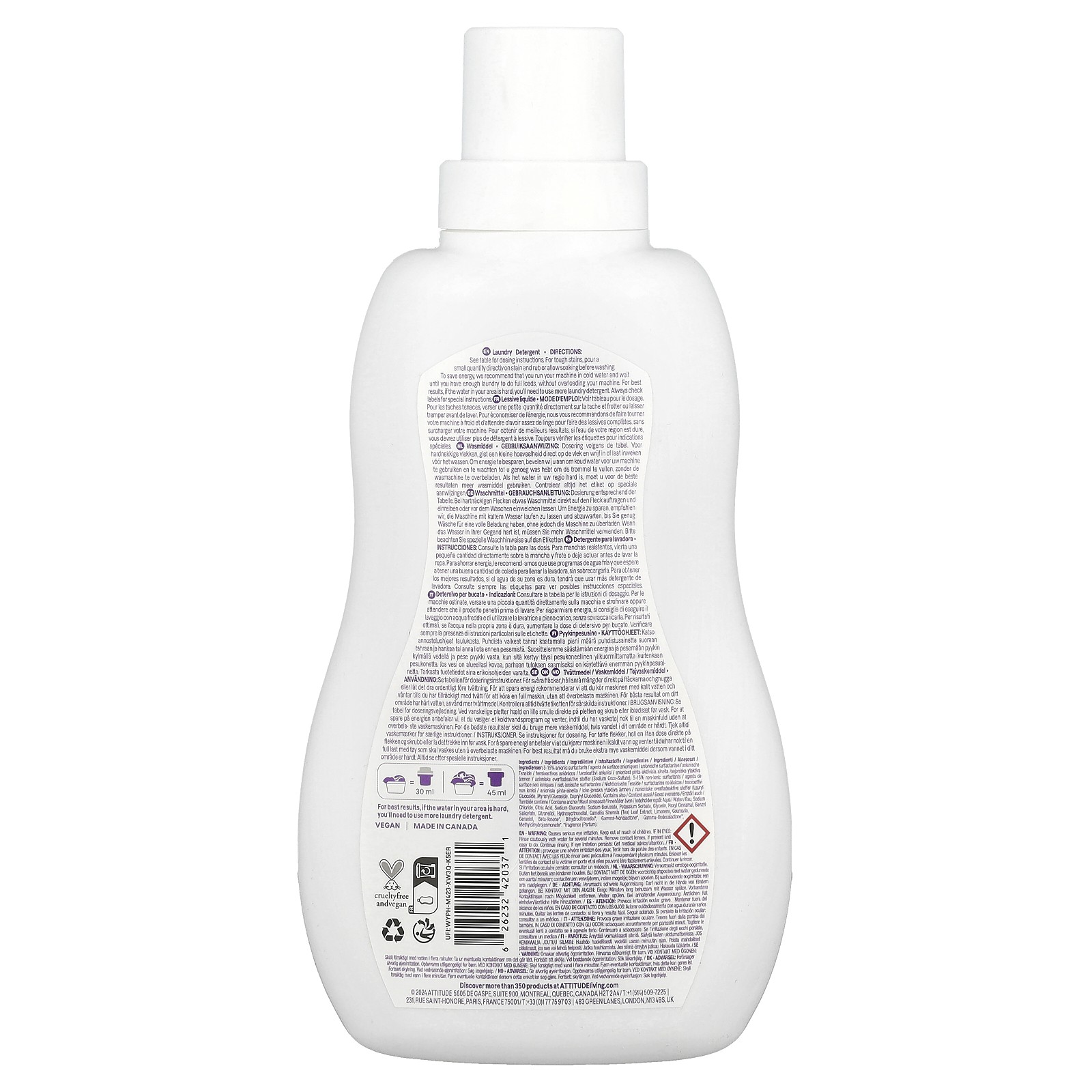 Baby Leaves™, Laundry Detergent, Sweet Lullaby, 35.2 fl oz (1.04 l)