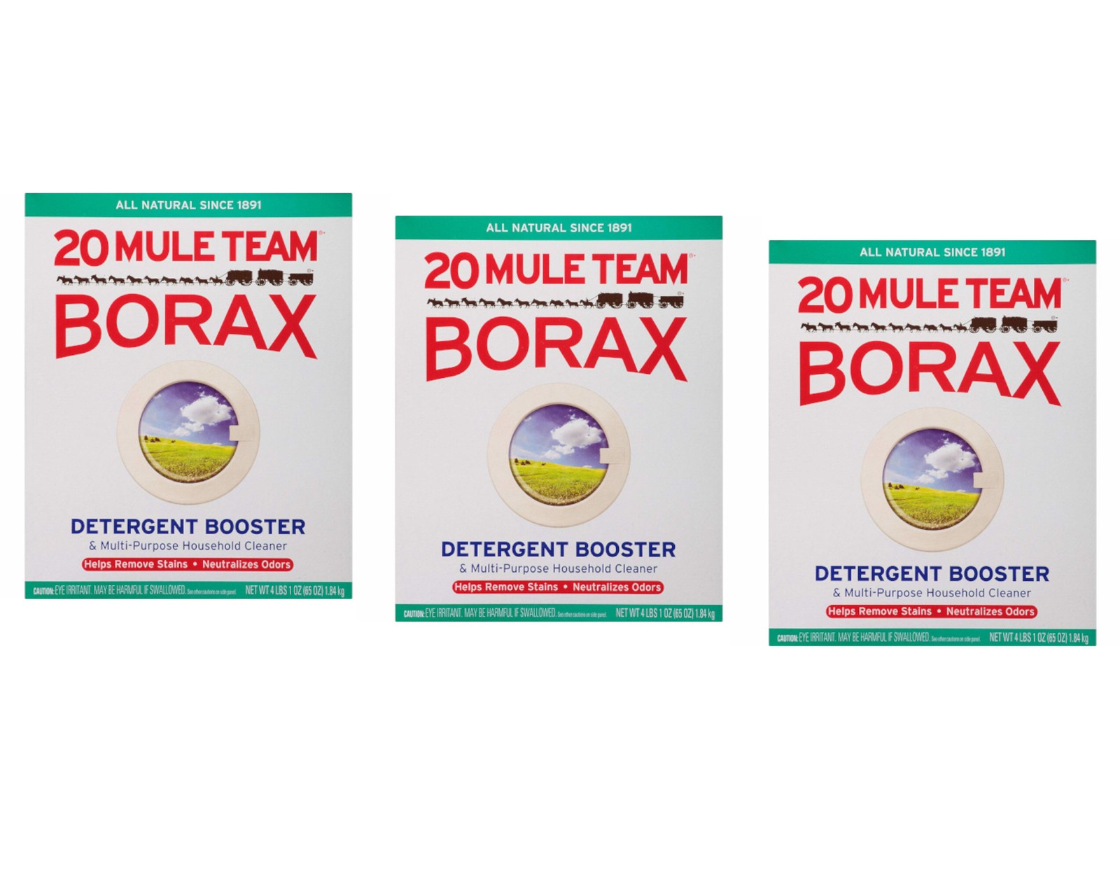 Twenty Mule Team Detergent Booster 65 Ounce – Pack of 3