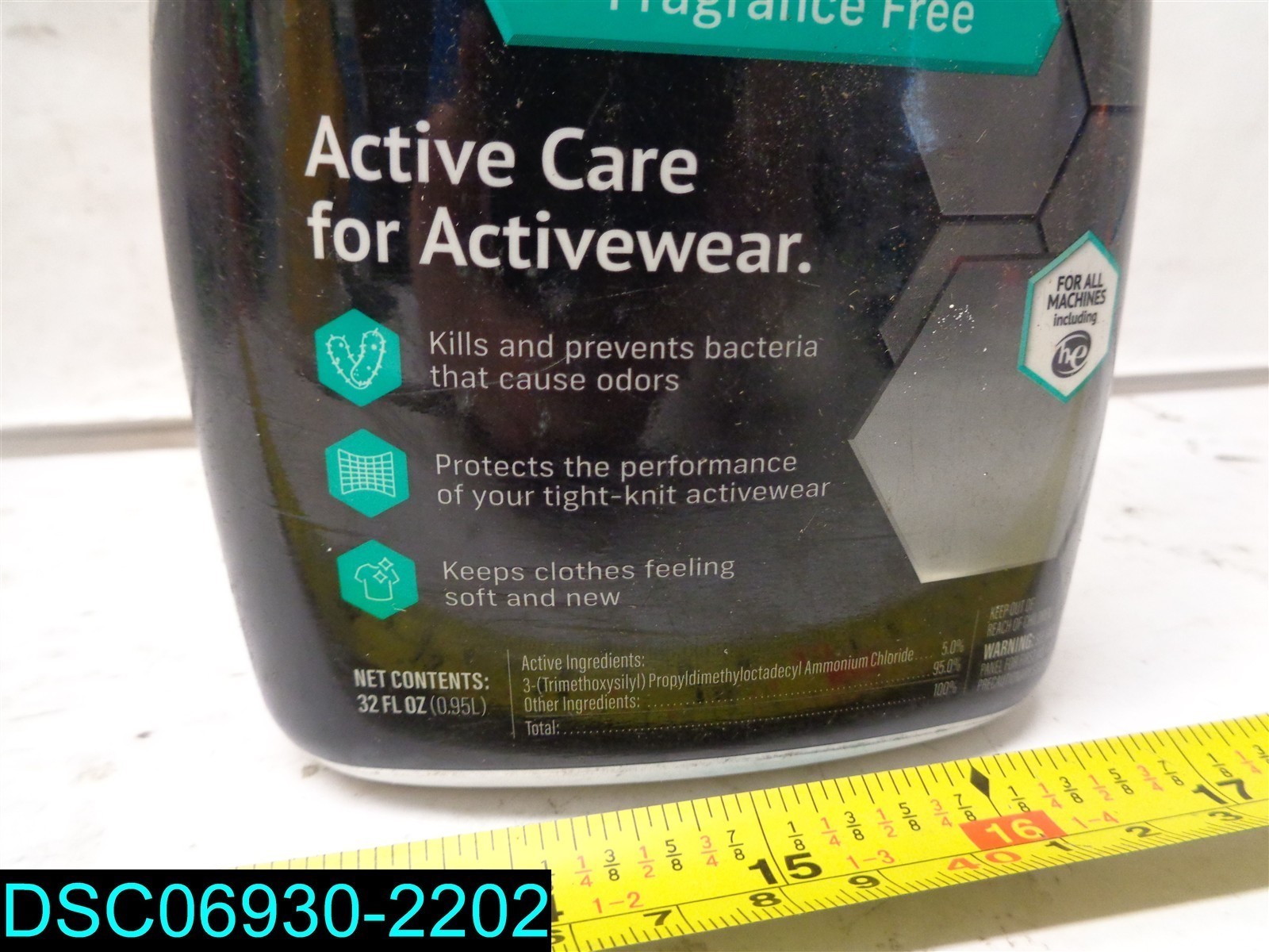QTY=32oz: HEX Performance Antibacterial Fabric Protector Fragrance Free