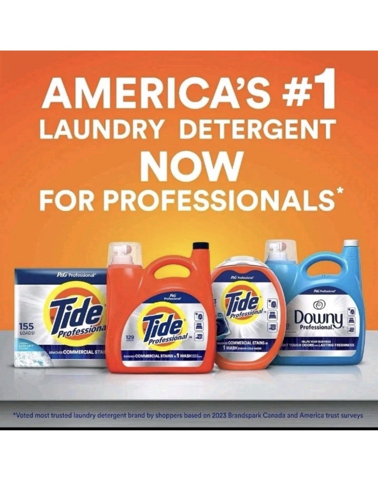 P&G Professional Tide Powder Laundry Detergent 197 oz 155 Loads Commercial New