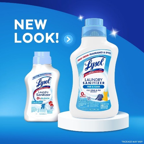 Lysol Laundry Sanitizer Free & Clear – 90 fl oz