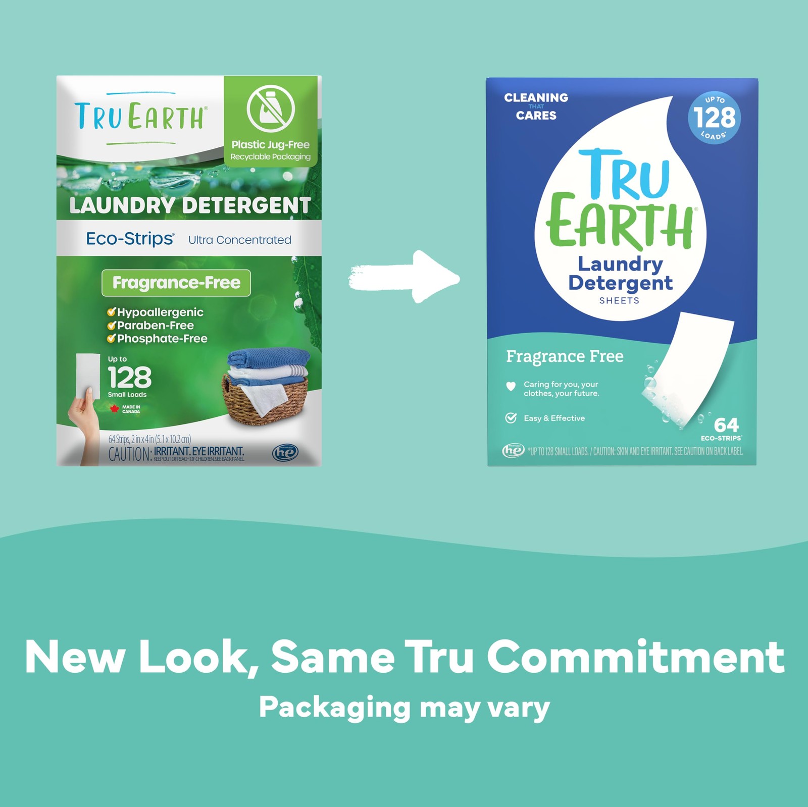 Tru Earth Compact Dry Laundry Detergent – Up to 128 64 Count (Pack of 1)