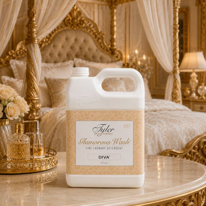 Tyler Candle Diva Glamorous Wash Liquid Laundry Detergent, 48 Loads, 128 fl oz