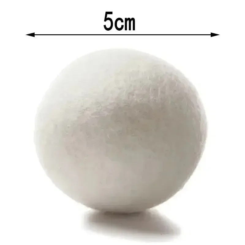 6 Wool Dryer Balls XL Organic Wool Natural Laundry Fabric Softener Antistatic