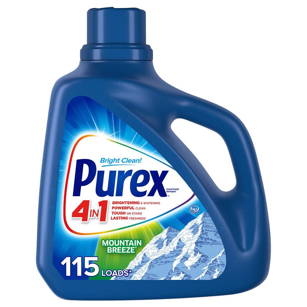 PUREX 05016 Laundry Detergent,Jug,150 oz,PK4 29PL53