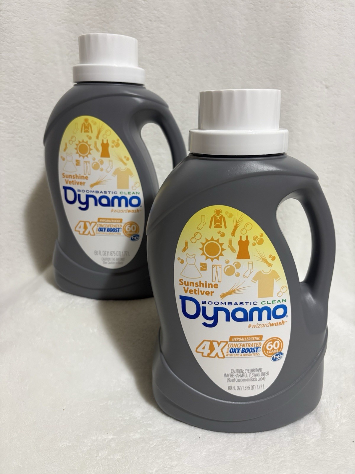 2-Pack Dynamo Sunshine Vetiver 4X Concentrated Liquid Laundry Detergent 60 Loads