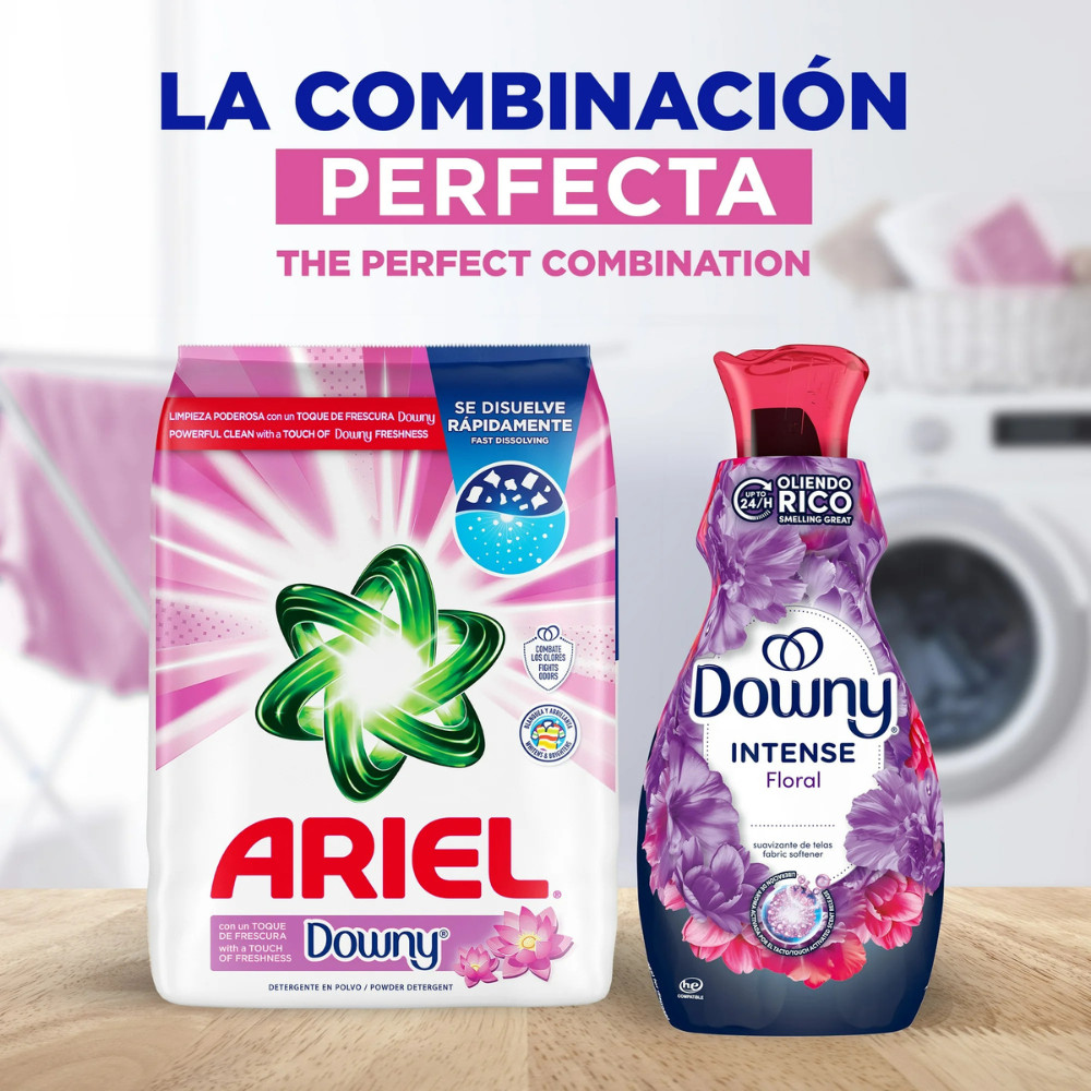 Ariel Laundry Detergent Powder With a Touch of Downy Freshness, 60 Loads, 2 Pack