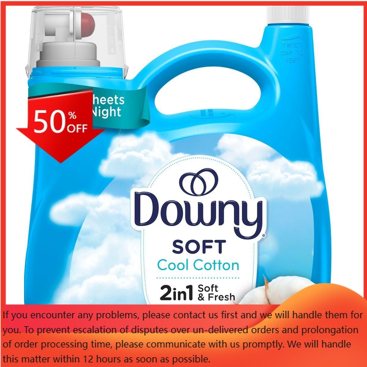 Downy Cool Cotton Ultra HE Compatible Liquid Fabric Softener – 140 fl oz