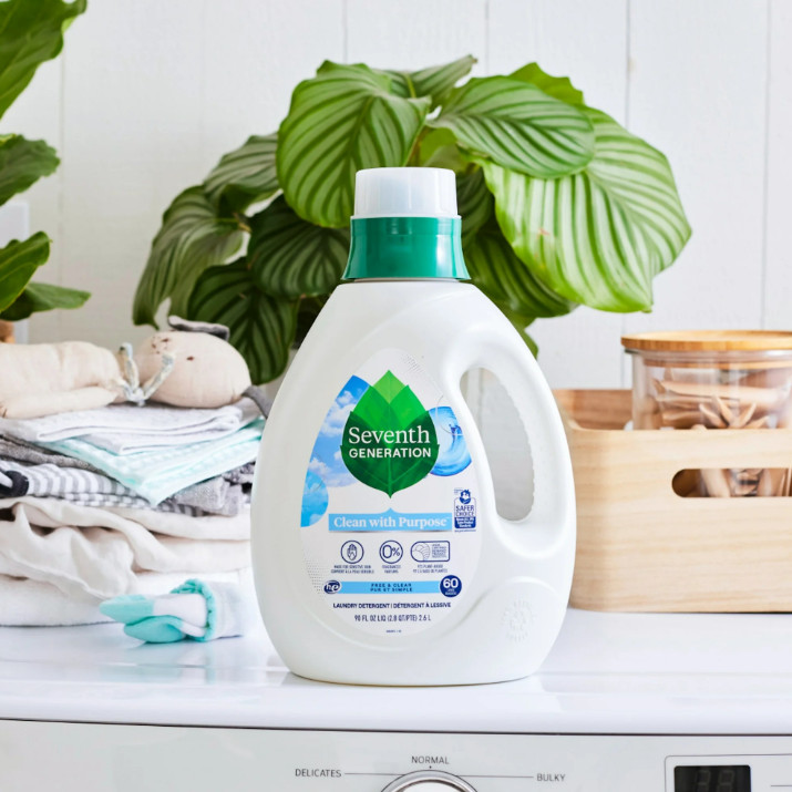 Seventh Generation Free and Clear Liquid Laundry Detergent, 90 fl oz, 60 Loads