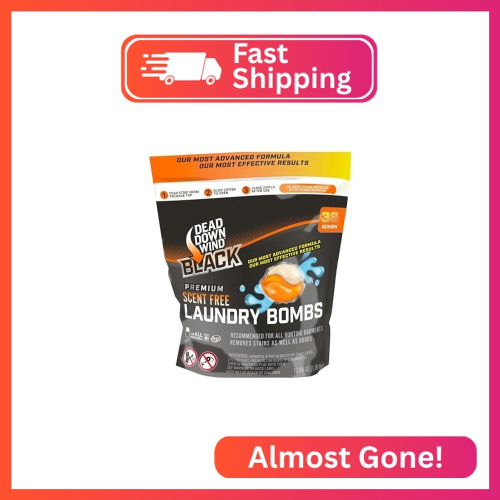 DEAD DOWN WIND BLACK Premium Unscented Laundry Detergent Pods (36 Ct) – Scent El